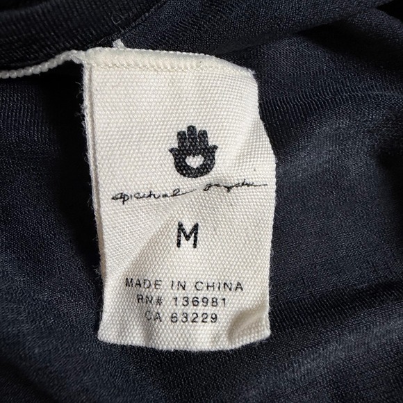 Spiritual Gangster Black Rainbow Logo Long Sleeve Thumbhole Tee Womens M - Picture 6 of 10